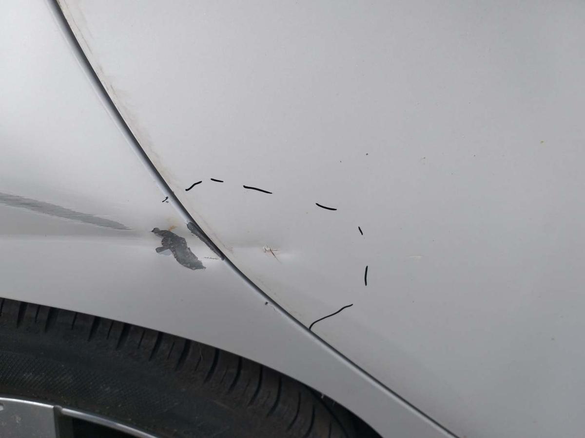 Peugeot 2008 original Tür hinten rechts KWE Weiß Rohbau Bj.2014
